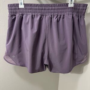 lululemon 4” Hotty Hot Lined Shorts - Purple Ash